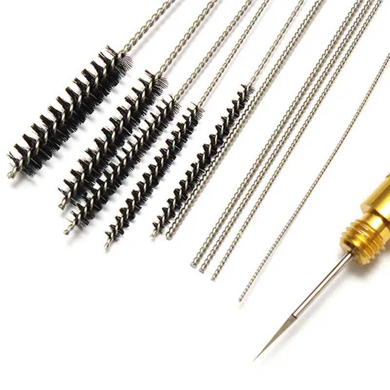 11pcs-Airbrush-Spray-Gun-Nozzle-Cleaning-Repair-Tool-Kit-Needle-Brush-Set-Top-Quality