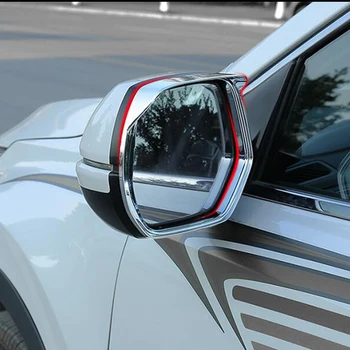 

For Honda CR-V CRV 2017 ABS Chrome Car rearview mirror block rain eyebrow frame panel Cover Trim Car styling accessories 2pcs