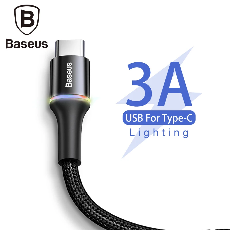 

Baseus USB Type C Cable For Samsung Xiaomi Redmi Note 7 K20 Oneplus 7 Pro Fast Charging USB-C Charger Mobile Phone USBC Cable 2m