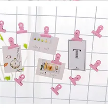 Простой дизайн, доступный розовый металлический зажим в виде сердца для девочек, длинный хвост, папка для заметок, букв, скрепка для школы, офиса, канцелярские принадлежности