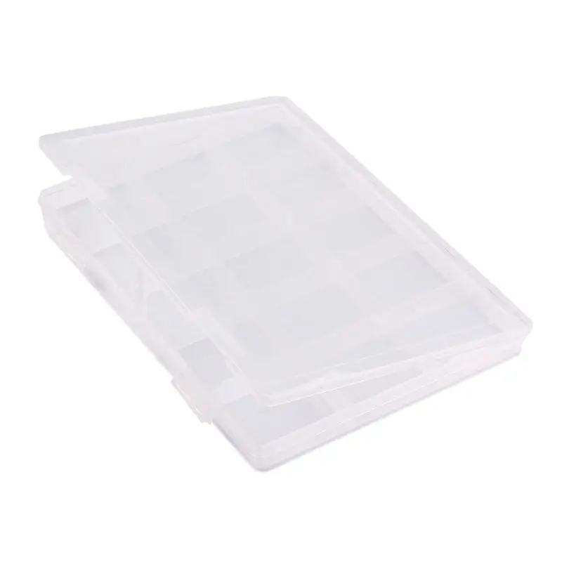 

15 Cells Transparent DIY Organizer Box Splittable Plastic Storage Boxes for Guitar Parts