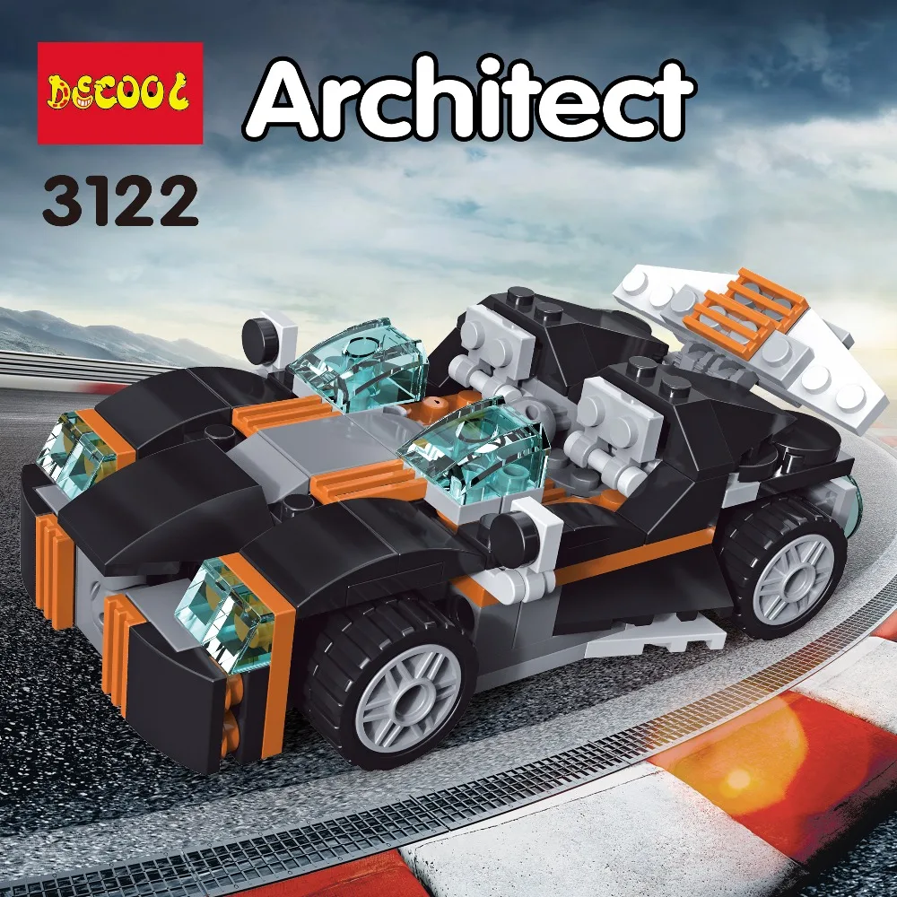 36 режимов DECOOL 3122 256 шт MOC грузовик DIY строительные блоки детские игрушки для детей