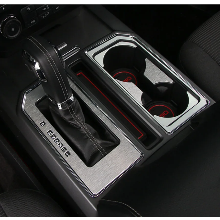 11Pcs/Set Interior Inner Car Gear Shift Cup Water Holder Drink Modified Frame Cover Tirm kits For Frod F150 2016 2017 | Автомобили и