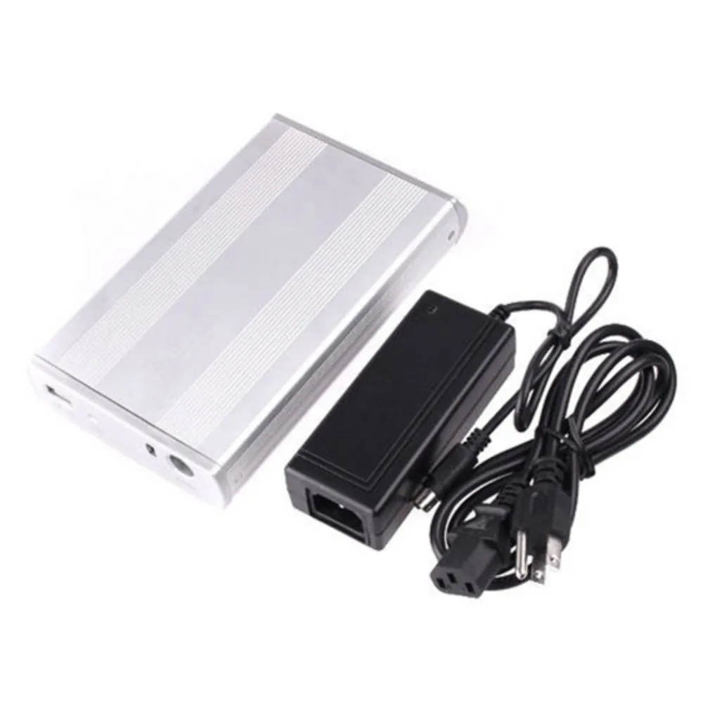

Silver 3.5 Inches USB 2.0 IDE Hard-disk HDD Enclosure Cartridge Case