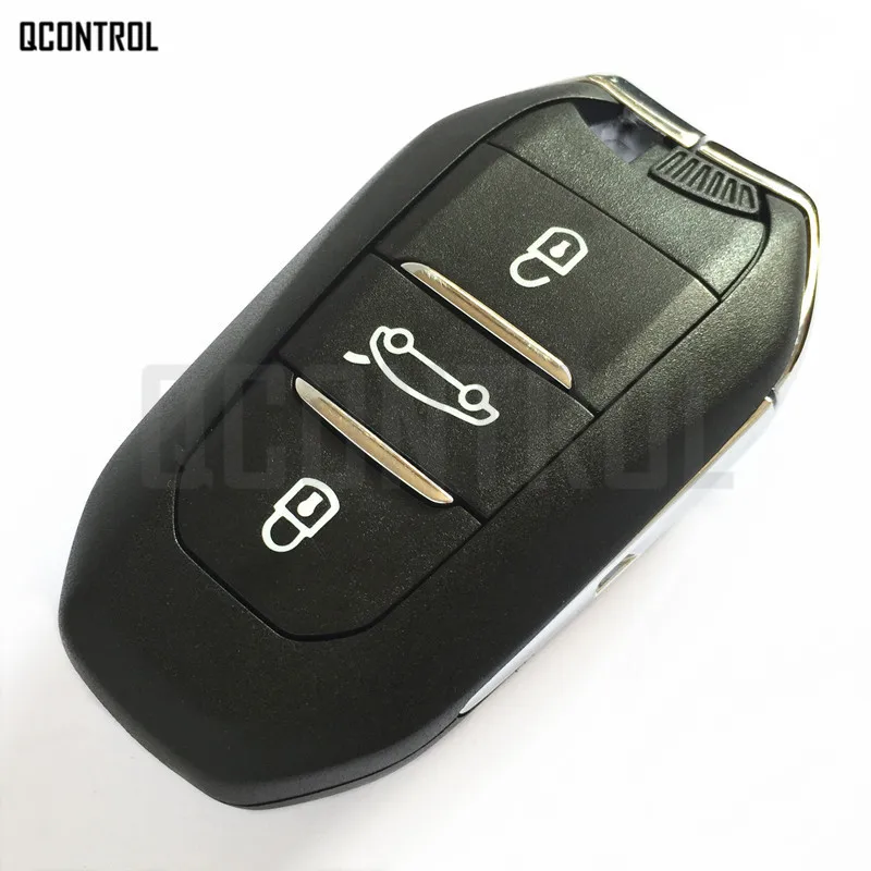 QCONTROL дистанционный ключ дистанционного управления для peugeot 208 308 508 3008 5008 путешественник Expert 433 MHz 434 MHz Keyless-Go