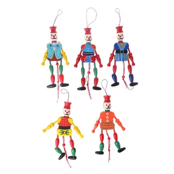 

String Puppet Pull The Rope King Wooden Craft Puppet Kids Children Gifts