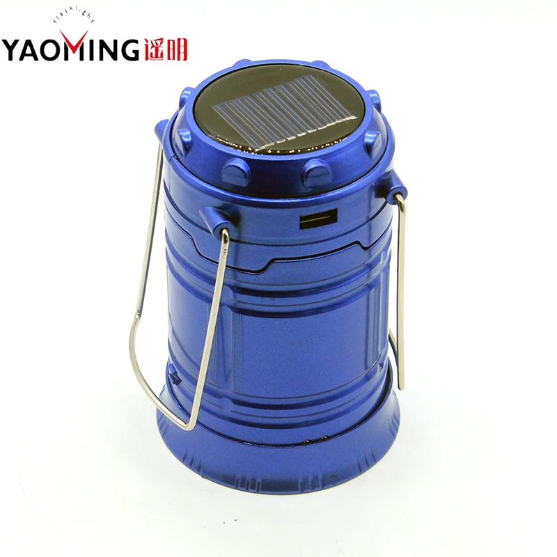 Super Bright Rechargeable Camping Light Hand LED Lantern Hanging Solar Collapsible Flashlight Power Input Output | Лампы и освещение