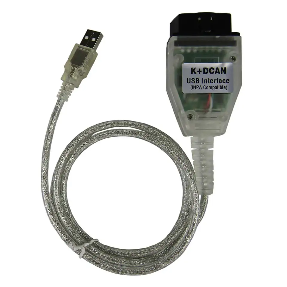 

INPA/Ediabas- K+DCAN OBD2 Car Diagnostic Interface USB Cable Adapter Connector With FT232RL Chip+Protocol OBD 2 interface Cable