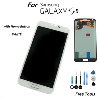 

Original Super amoled LCD Screen For Samsung Galaxy S5 SM-G900 G900 i9600 G900R G900F G900H G900M LCD display 100% Tested