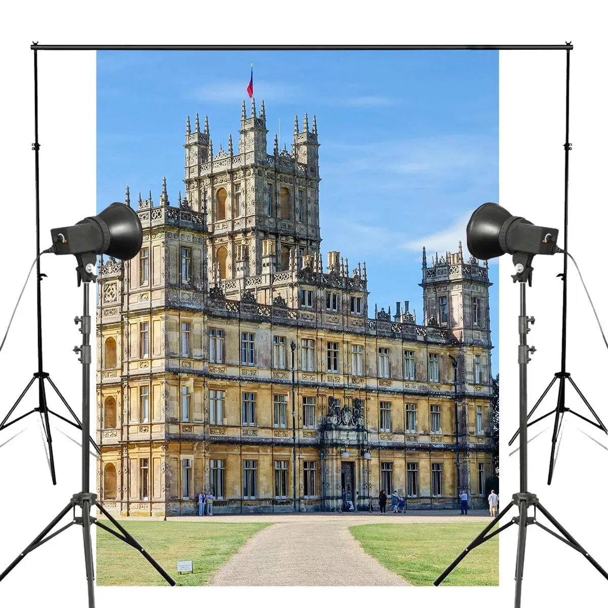 

5x7ft Beautiful Highclere Castle Photo Background British Architecture Backdrop photography Studio Backdrop Props Wall