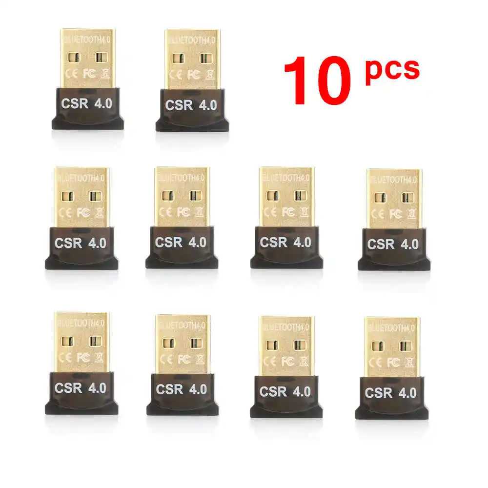 Горячая 10 шт. беспроводной USB приемник Bluetooth V4.0 Двойной режим Adaptador Ключ Музыка CSR 4