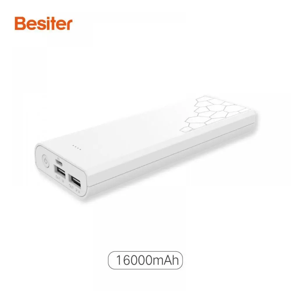 Besiter 16000 мАч/13000 мАч Мощность Bank для смартфонов 18650 Внешний Батарея ячейки зарядки