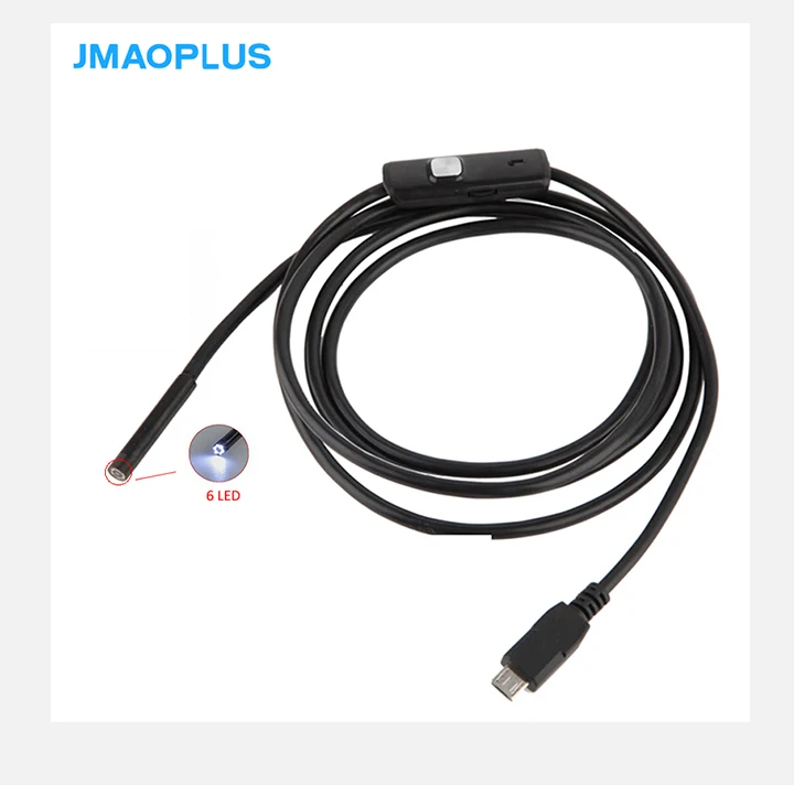 Эндоскоп 5,5 мм USB кабели Мини USB эндоскоп камера с 6 светодиодами для Windows и Macbook ПК эндоскоп Android мини-ПК на Android