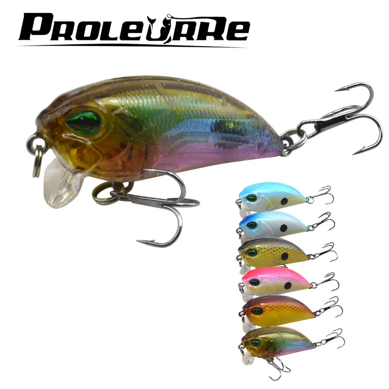 

Proleurre 1pcs 8.1g 5cm Spinner Fishing Lures Artificial Crankbait Fishing Wobblers Pesca Floating Hard bait bass fishing tackle