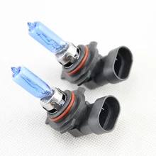 Lâmpada de farol de halogênio ll, 2x9012 hir2 9012 12v 55w 6500k xenon, parede branca, novidade carro de vidro azul-estilo