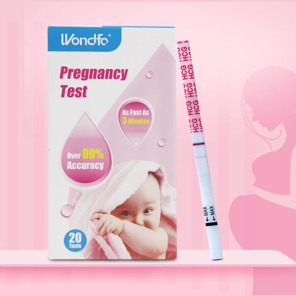 Wondfo 20 x тест на беременность раннее обнаружение мочи полоски, набор из 20 тест s первый ответ(HCG