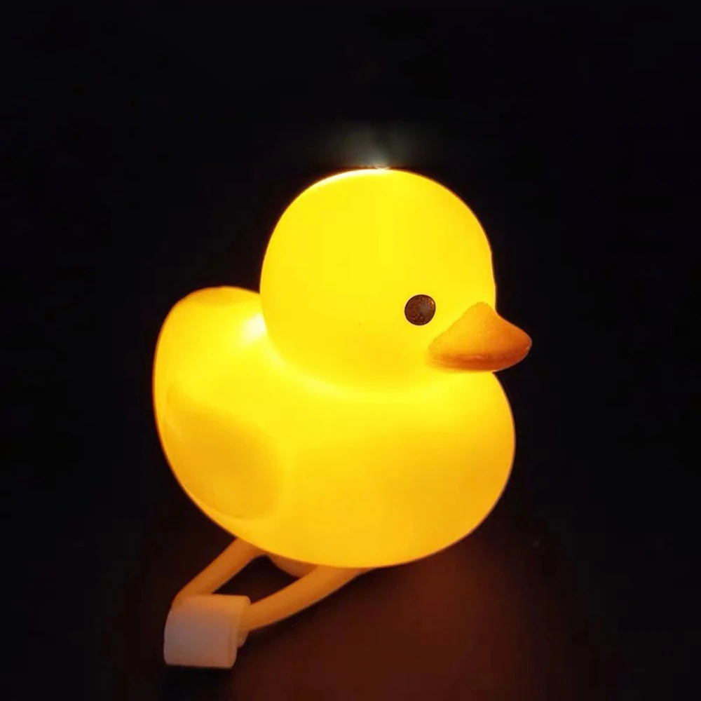 High Quality Bicycle Handlebar Cycling Bell Sound Night Glow Little Yellow Duck Outdoor Protective Bell Rings Bicycle Accessory