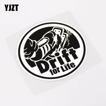 

YJZT 10CM*10CM Fashion Dirty For Life Reflective Waterproof Decal And Car Sticker 13-0259