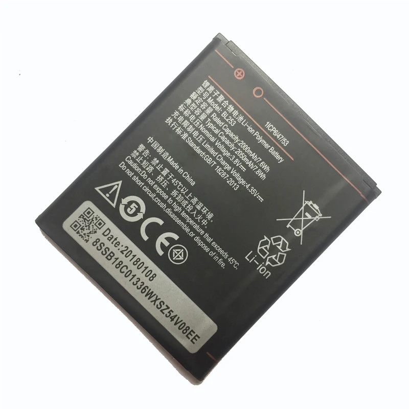 Литий-полимерные батареи 2050 мАч BL253 для lenovo A2580 A2860 A2010 A2800D A3800D A3600D батарея сотового