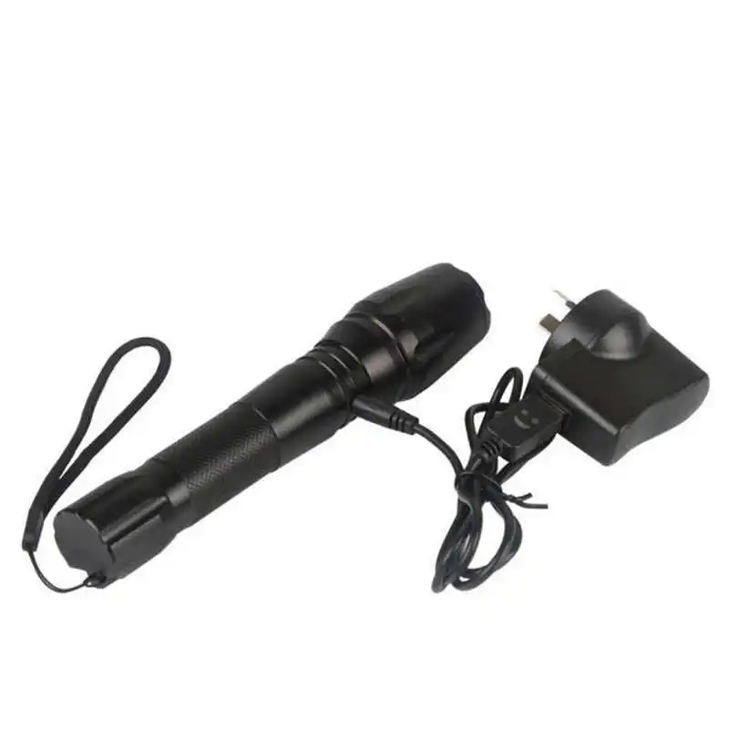 PROBE SHINY G700 X800 Zoomable XML T6 LED Tactical Flashlight lanterna led recarregavel+18650AAA Battery+Charger+Case #3S27 (7)