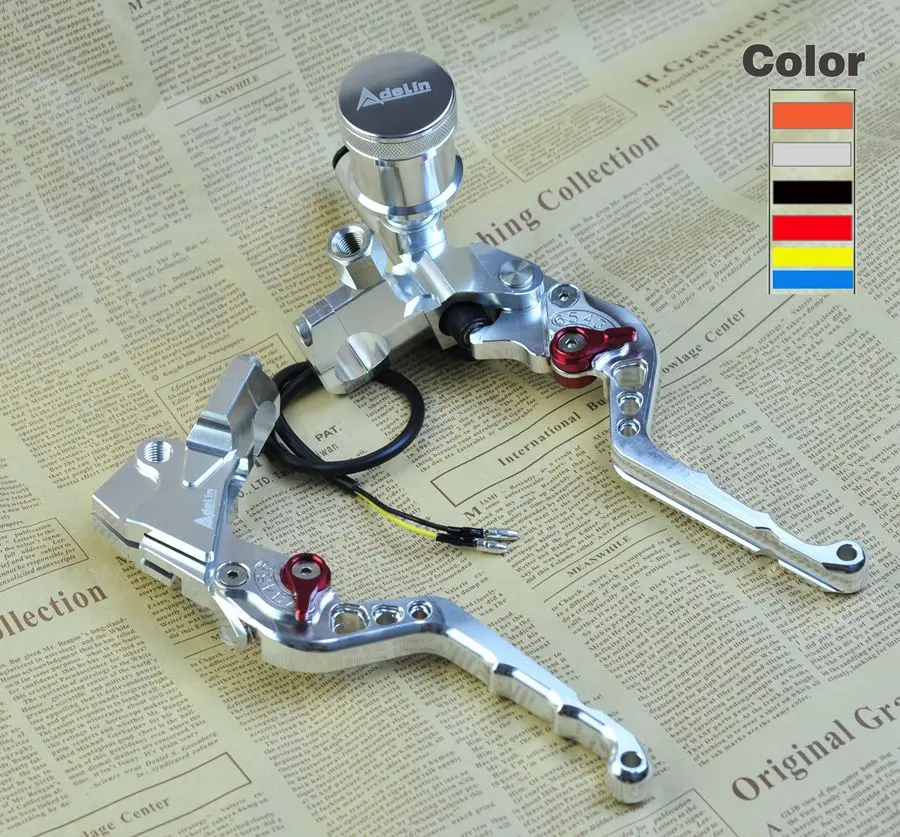 Adelin Lever Handlebar Hydraulic clutch Brake Pump Master Cylinder Motorcycle Racing moto Universal For Yamaha Kawasaki
