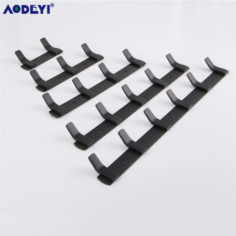 AODEYI Robe Hooks 2 3 4 5 6 Bath Hardware Set Chrome Black Bathroom Accessories Kitchen Hanger Nail Fix Plated 07-044 | Обустройство