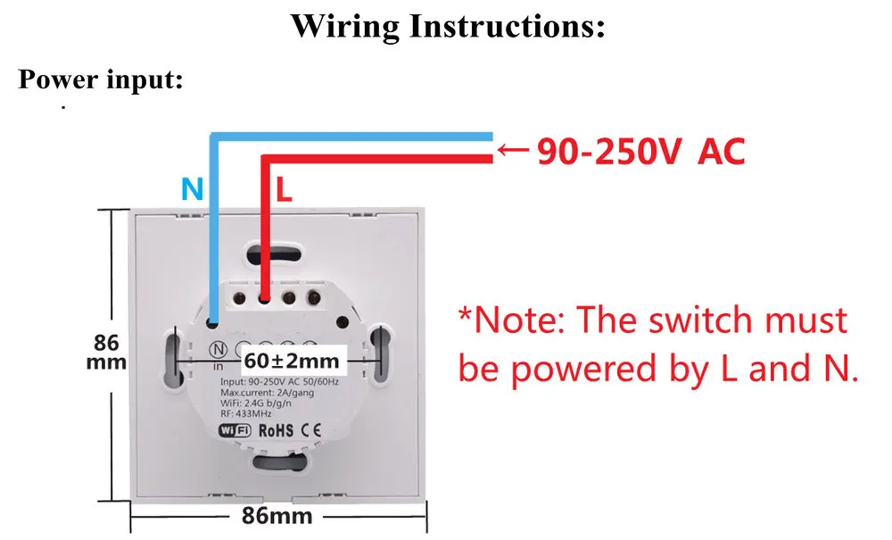 Sonoff T1 умный переключатель EU/UK WiFi RF/APP/Touch управление настенный светильник переключатель 1/2/3 банды настенный сенсорный светильник переключатель умный дом