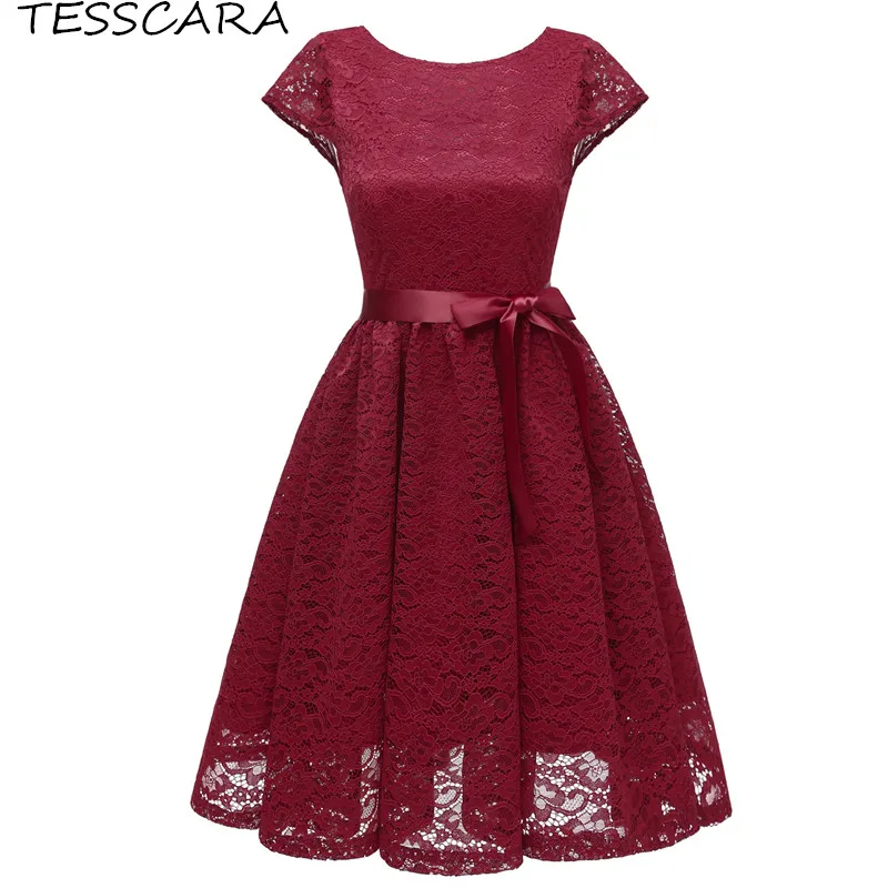 

Women Elegant Luxury Lace Dress Female Vintage Wedding Party Vestidos Robe Femme Vestido De Festa Bow Ball Gown Dresses