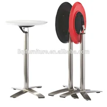 Модные хрустальные люстры свет современный открытый сложенный ABS Топ Матовый алюминий высокий коктейльный столик барная стойка ЛК-BT308