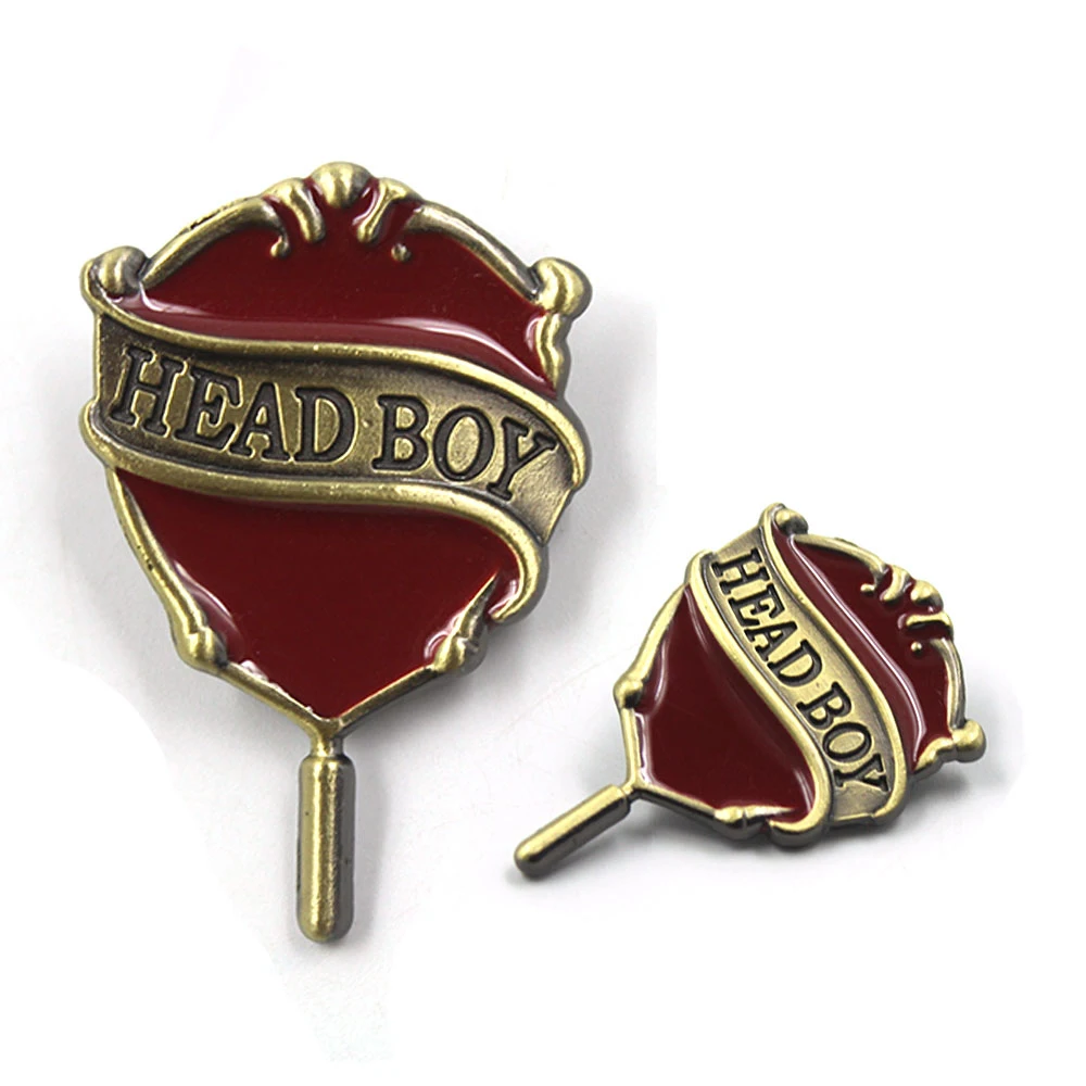 Harri Potter Deathly Hallows Hogwarts Head Boy Head Girl Metal Badge Pin Brooch Chest Button Ornament Cosplay Collection Gift