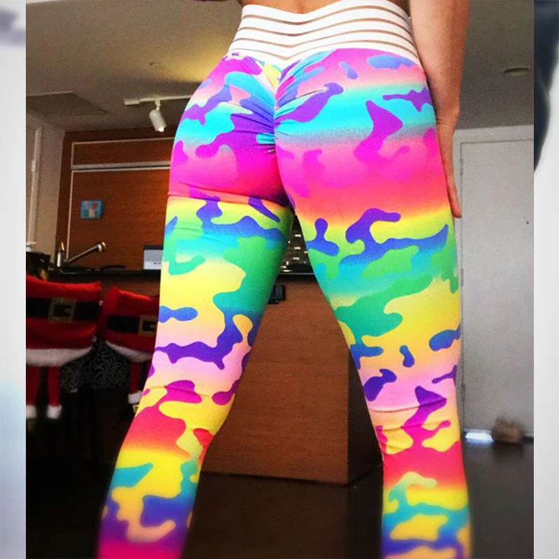High Waist Yoga Leggings Sport Fitness Clothing Camouflage Printed Training Running Pants Sport Jogging Femme Trousers 2018 (14)
