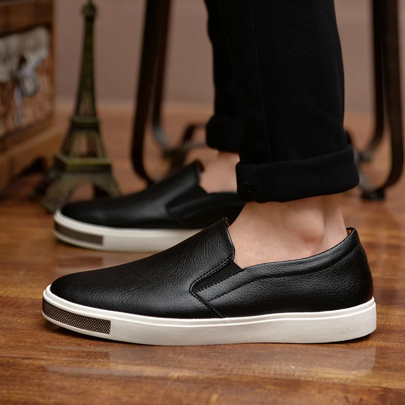 

Men Sneakers Genuine Leather Mens Fashion Shoes Luxury Sneakers Men Casual Shoes Male Designer Shoes Slip on Driving Shoes