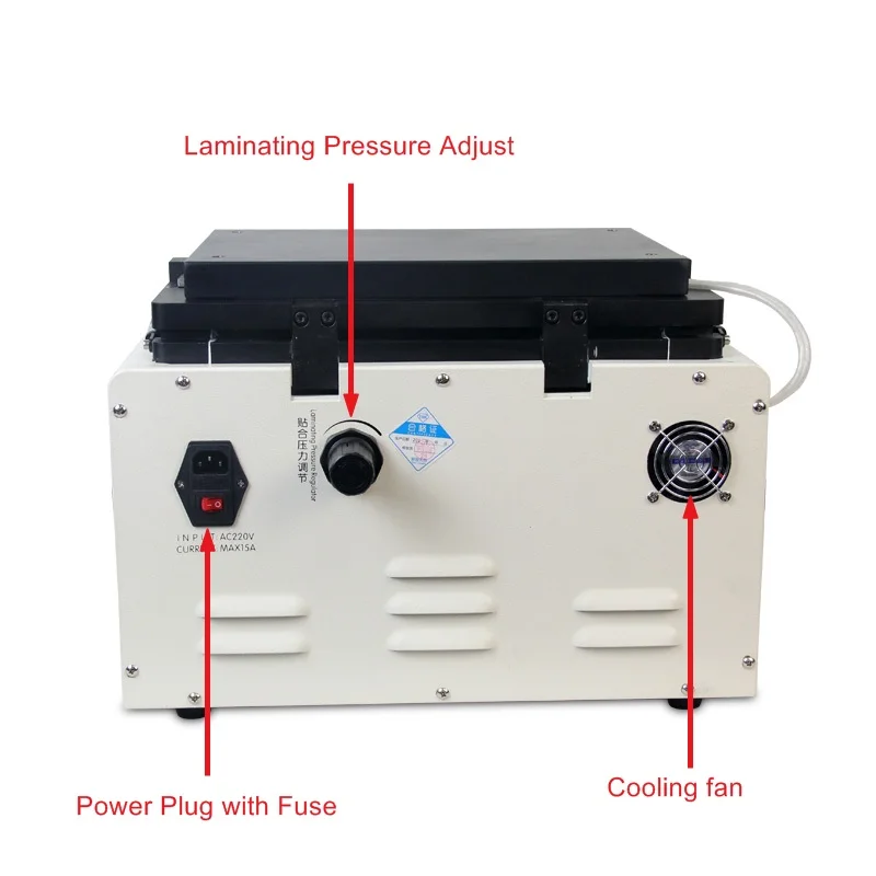  LY 858 15 inch all in one Soft to Hard airbag type Remove Bubble OCA laminator machine with S6 S6+ 