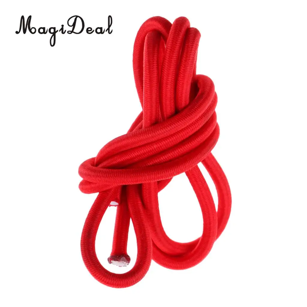 MagiDeal 6mm Red Heavy Duty Elastic Bungee Rope Shock Cord Tie Down Kayak Camping Boating Trailers Tarpaulin Caravan Canopy DIY 
