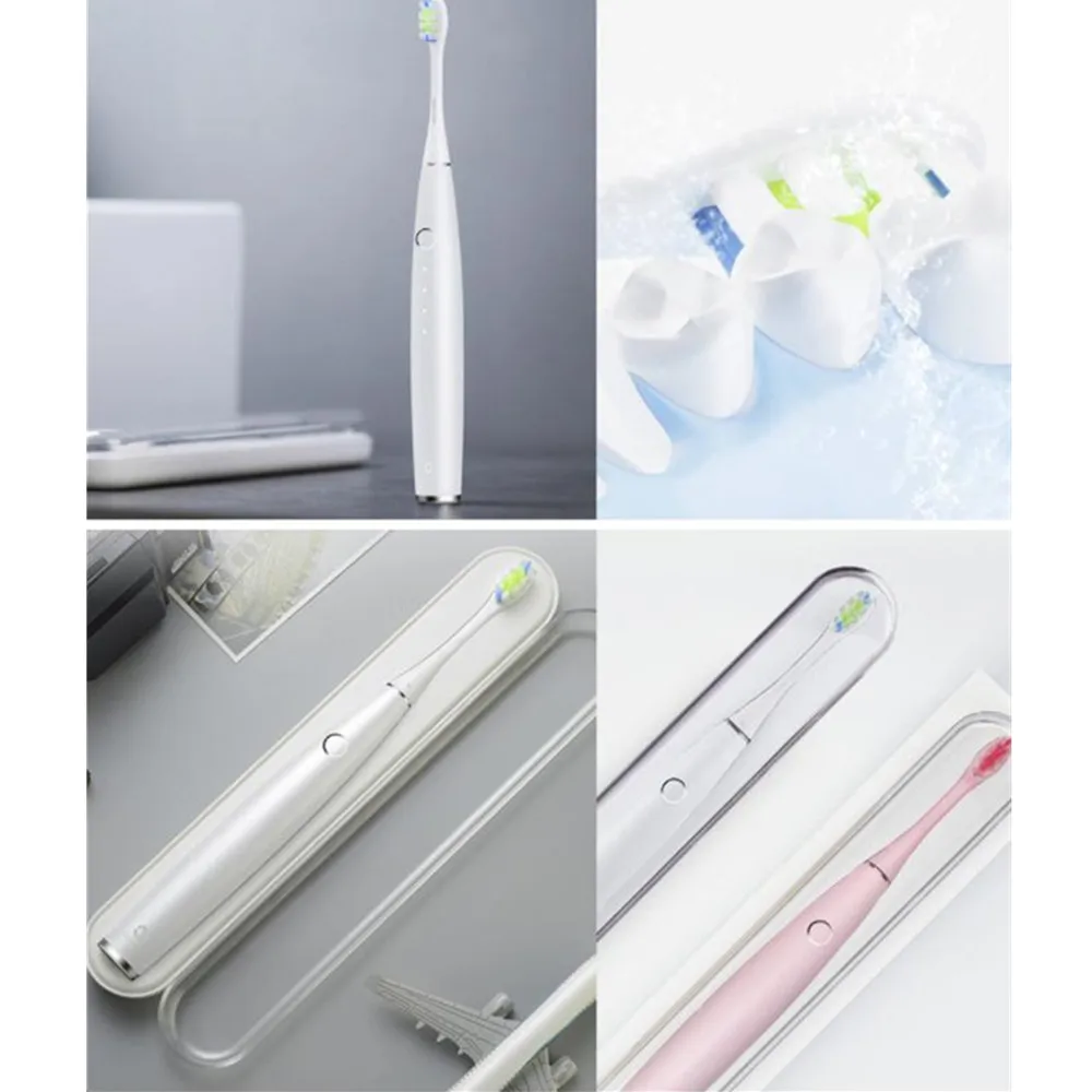 Ceny Oclean One elektryczny zestaw szczoteczek do zębów z 4 głowice szczotek + 1 na ścianie zamontowany uchwyt kontrola aplikacji szczoteczka do zębów z akumulatorem domu