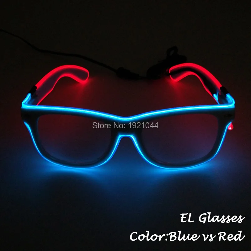 glowing(blue red)