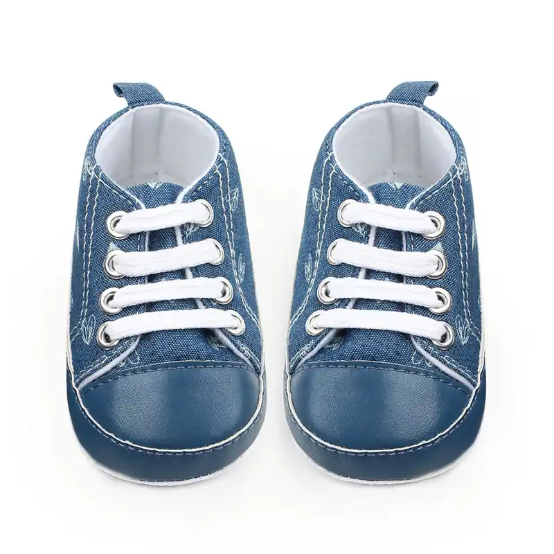 dark blue denim shoes
