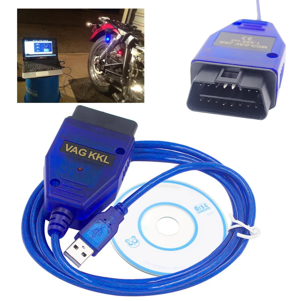 

USB Cable KKL VAG-COM 409.1 OBD2 II OBD Diagnostic Scanner for Seat VCDS