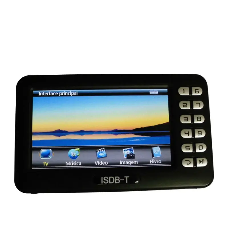 Digital ISDB T Mini Handheld TV Receiver With 4.3 inch LCD Screen ISDB