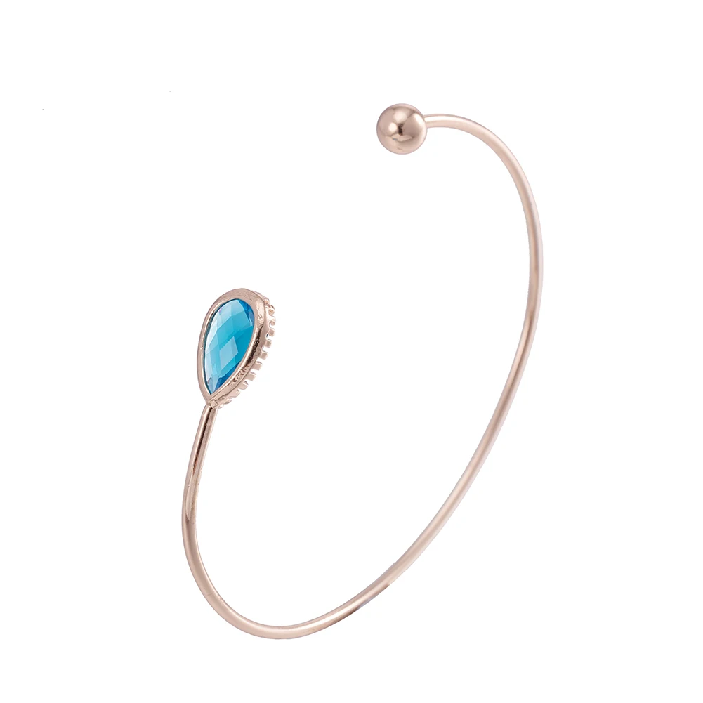 Кристалл Открыть манжеты водослива браслет Kate имитация золота жемчугом Бусины