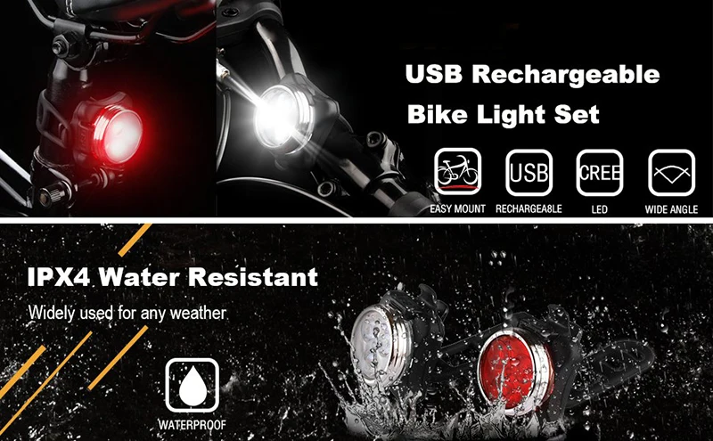 Perfect Bicycle Light USB Rechargeable Tail Light Waterproof LED Bike Light 4 Modes USB Mountain Bike Accessories for Bicycle Cycling 7 Perfect Bicycle Light USB Rechargeable Tail Light Waterproof LED Bike Light 4 Modes USB Mountain Bike Accessories for Bicycle Cycling 7