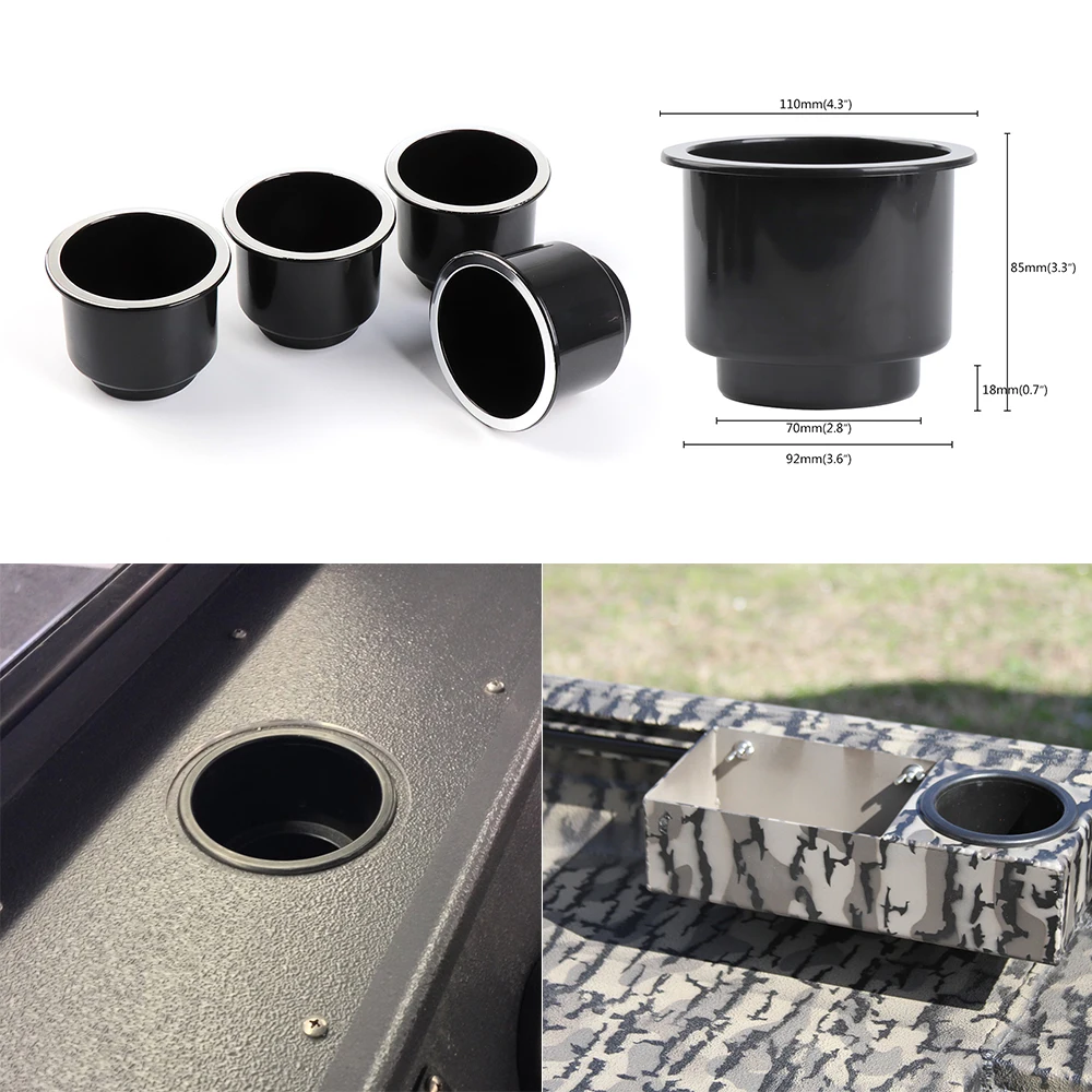 4Pcs Cup Holder Universal For Boat Car Marine Plastic Cup