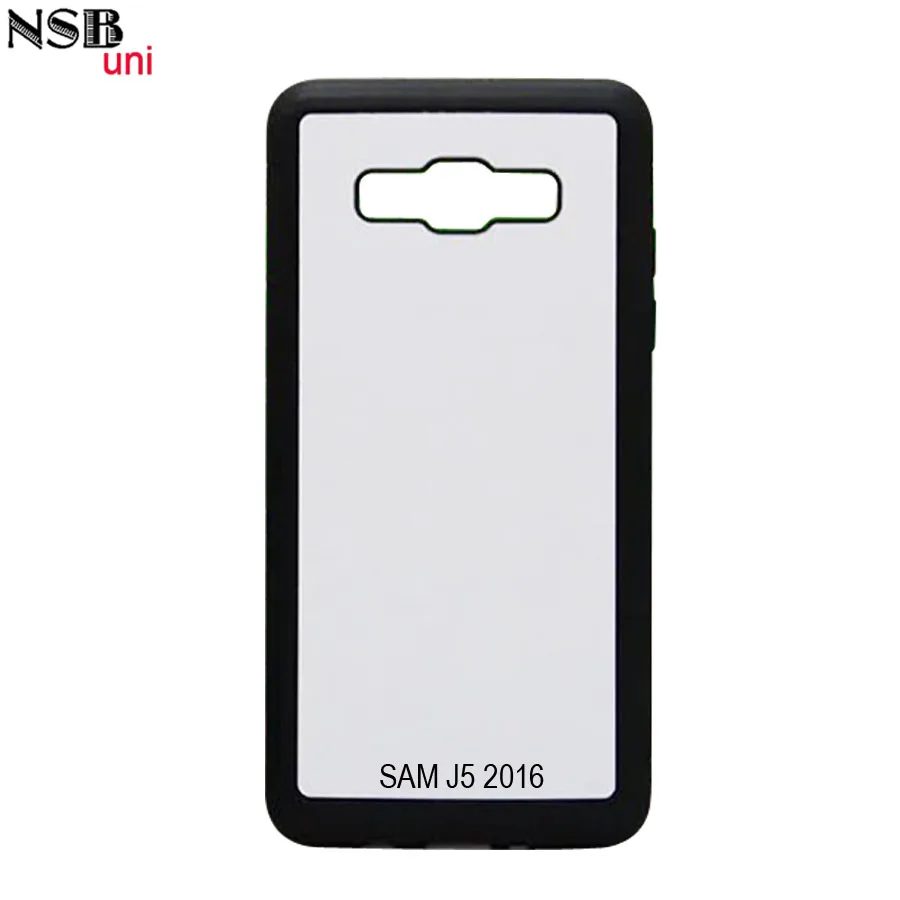 Для Samsung J5 2016 пустые 2D Резиновые Силиконовые ТПУ + ПК Чехлы персональный DIY