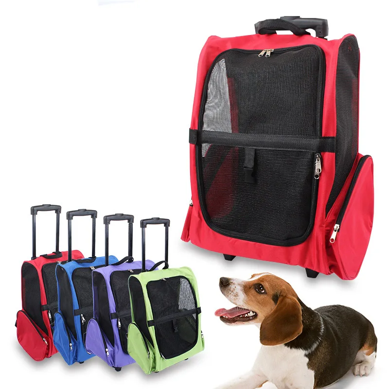 Large Pet Travel Bag Breathable Mesh Pet Trolley Newest Design