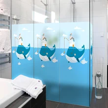 Матовый электростатического пленки для стекла взрывозащищенного ванной окна солнцезащитный крем стекла декоративная наклейки-72