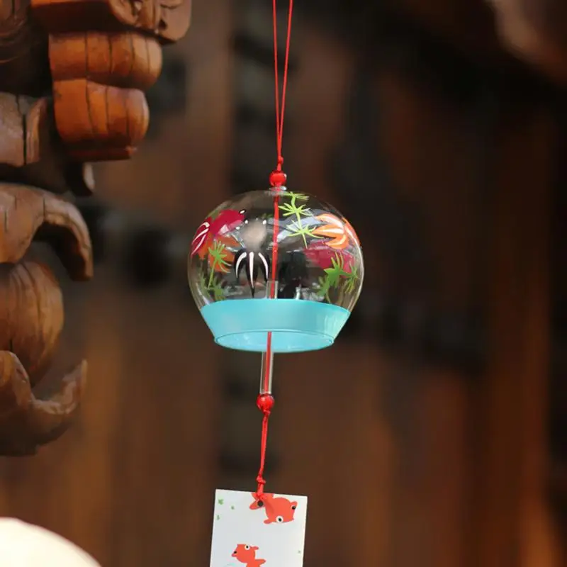 Стеклянные Колокольчики в японском стиле колокольчики ветра простые и красивые этикетки колокольчики ветра(узор 2