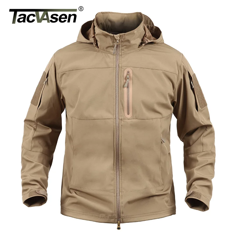 TACVASEN Hot Sale Tactical Jacket Breathable Military Army Elastic Spring Jackets Men Waterproof Jacket Man Coat