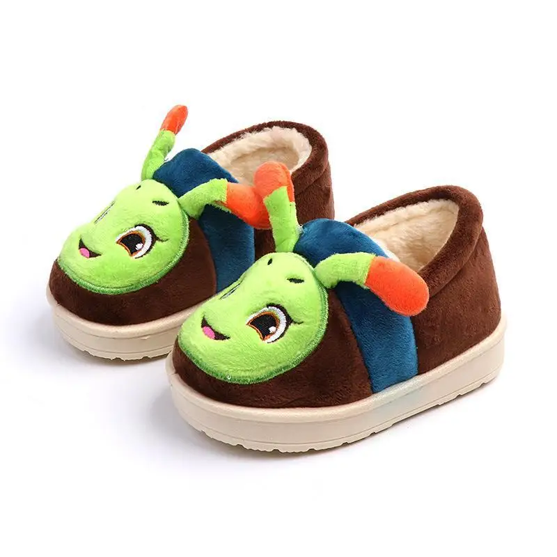 

Kids Winter Home Slippers Animal Cartoon Badslippers Kinderen Room Skid Keep Warm Slippers For Children Multi-color Selection