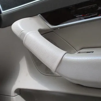 

Real Top Layer Leather Doors Armrest Handle Cover For Audi A6 A6L AAB134