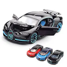 1:32 моделирование Bugatti Chiron Коллекция Модель игрушечный автомобиль из сплава литой металлический автомобиль игрушки для взрослых детей светильник со звуком